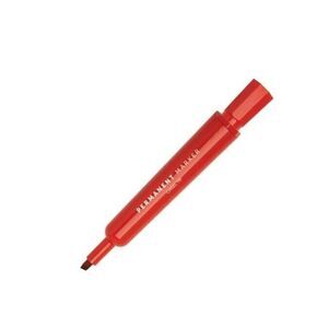 Office Depot Permanent Markers, Chisel Point, Red Ink, 12-Pack recycled plastic